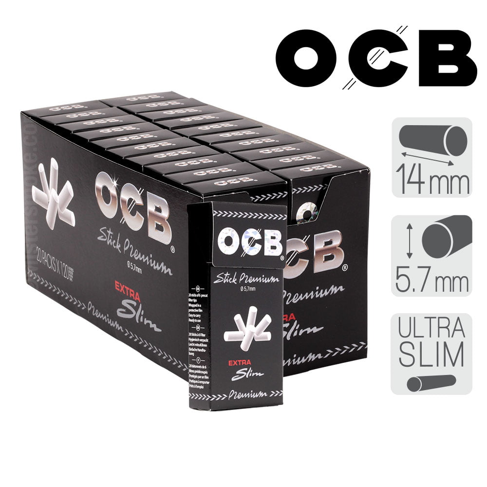 10 sachets de filtres pour cigarettes OCB Slim, Pas Cher