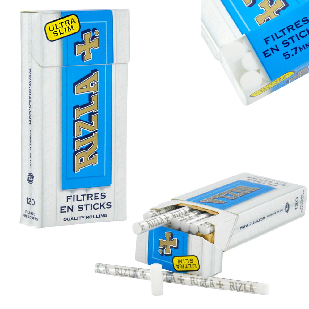 Filtres Rizla + ultra slim en sticks x10 boites - 9,00€