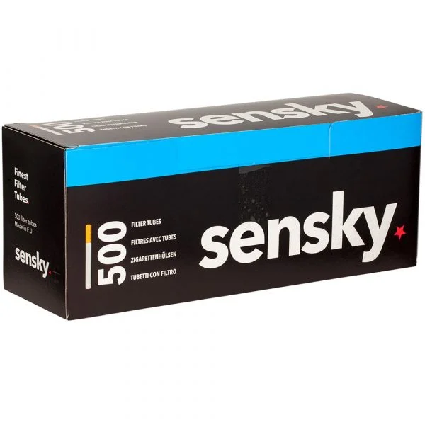 Boites 500 tubes cigarettes sensky