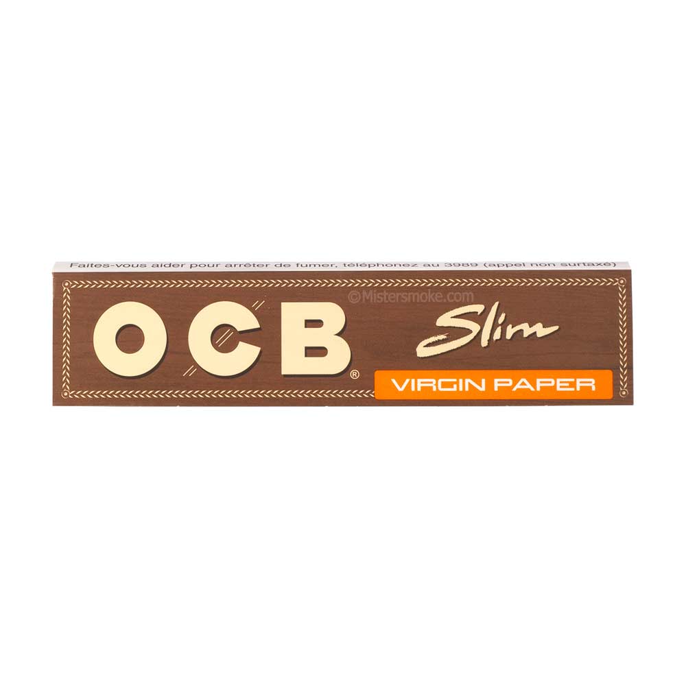 OCB 2300 Slim Virgin Paper non blanchi avec conseils et 32 cahiers
