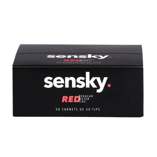 boite de 50 filtre carton cigarette sensky red