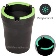 car ashtray with phosphorescent cover