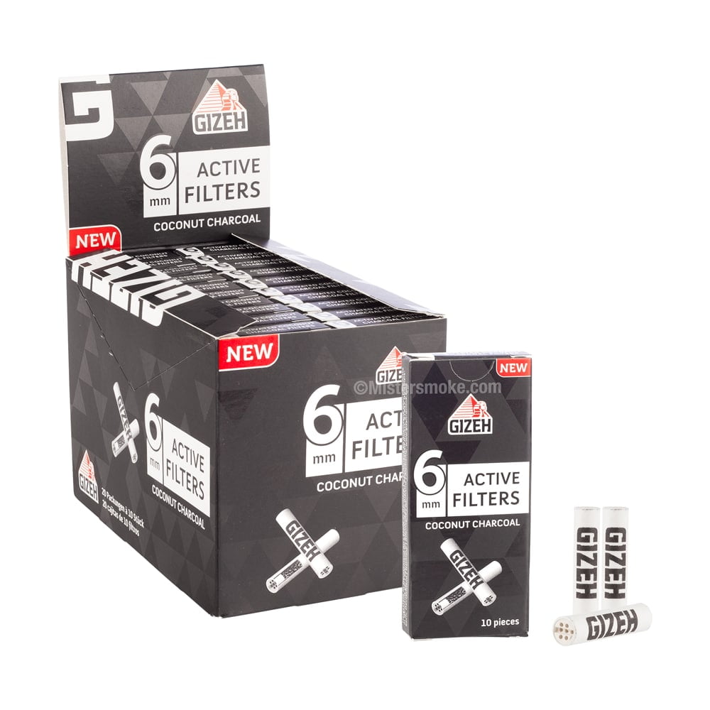 Filtre Gizeh Charbon Actif 6mm Active Filter, disponibles sur S Factory !