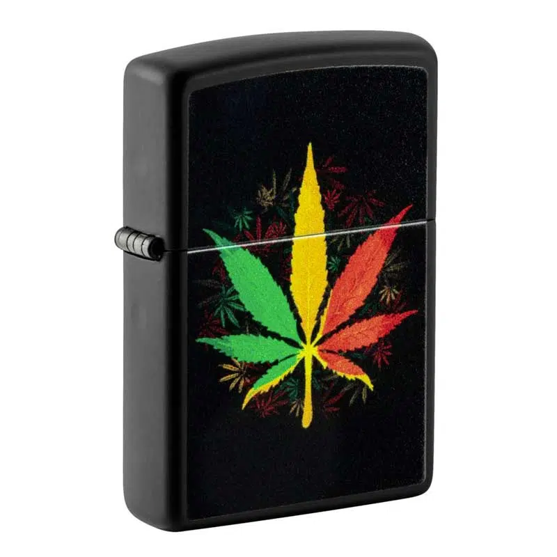 Authentique briquet Zippo Premium-Rasta Cannabis Design-VapeXcape Regina -  Vapexcape Vape SuperStore-Vape & Bong Shop