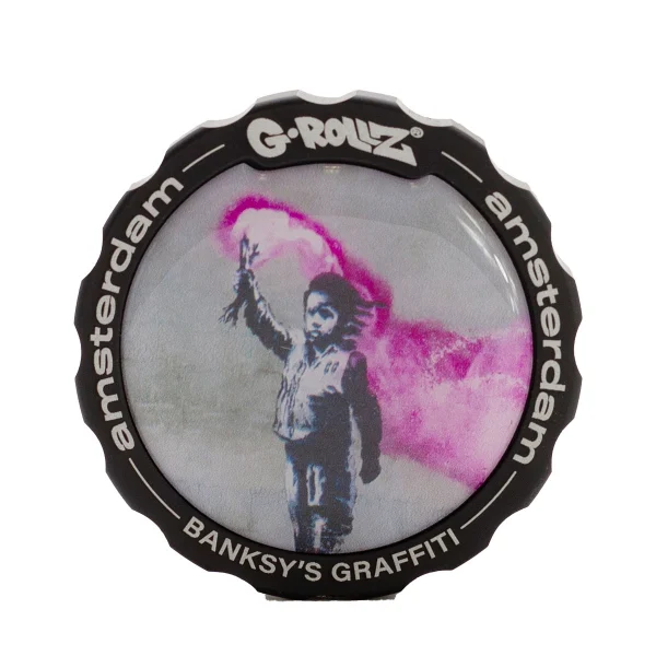 grinder original metal polinator design Banksy de la marque GROLLZ