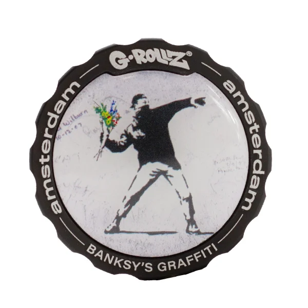 grinder metal polinator 3 parties design Banksy