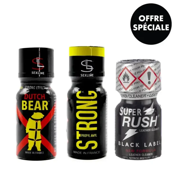 pack poppers puissant - lot de 3