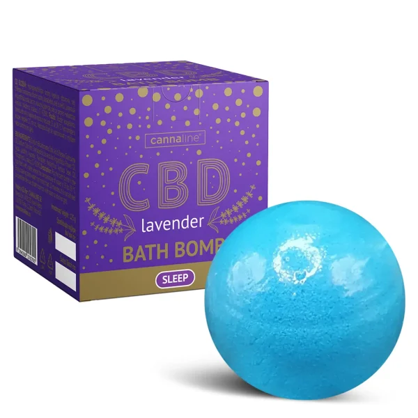 bombe de bain au CBD et à la lavande - relaxant. Ingrédients 100% naturels