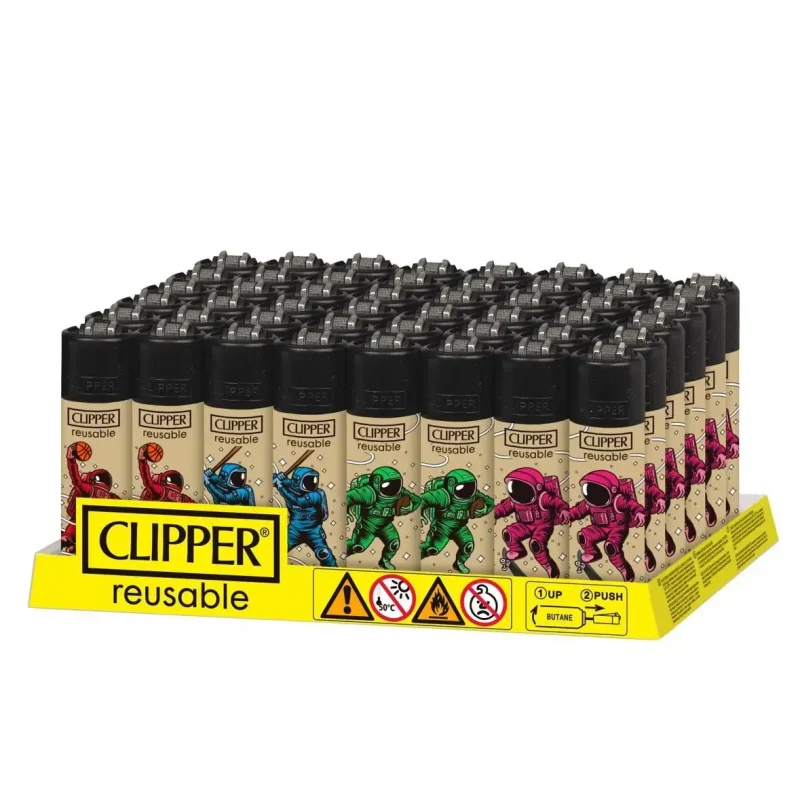 Lot de 48 briquets CLIPPER mini (micro) collection astro sports