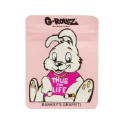 Sachet Zip G-Rollz - Banksy's Graffiti - Thug Life Pink