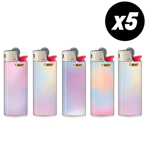 Briquet BIC mini Boreal Pastel x5