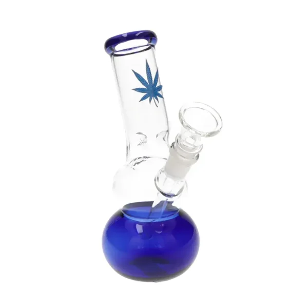 Mini bang en verre Ice Blue Leaf