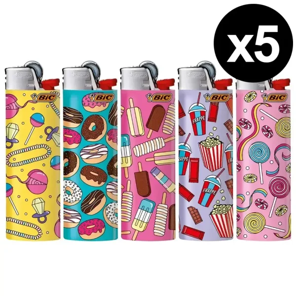 Briquet BIC maxi SWEETS x5