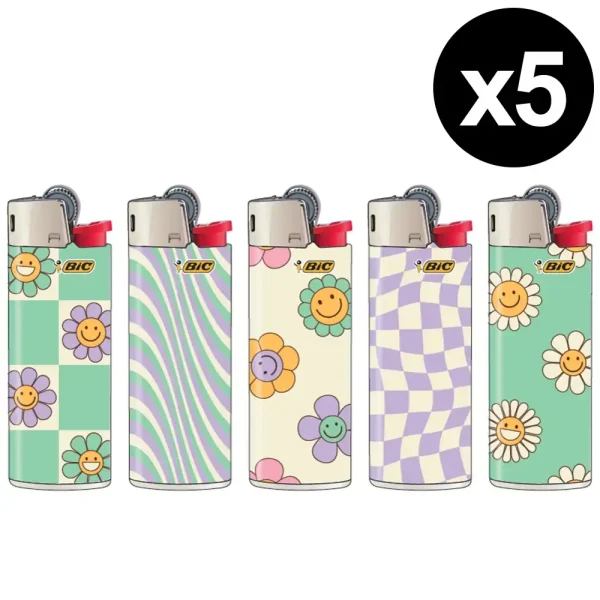 Briquet BIC mini Pastel Smile x5