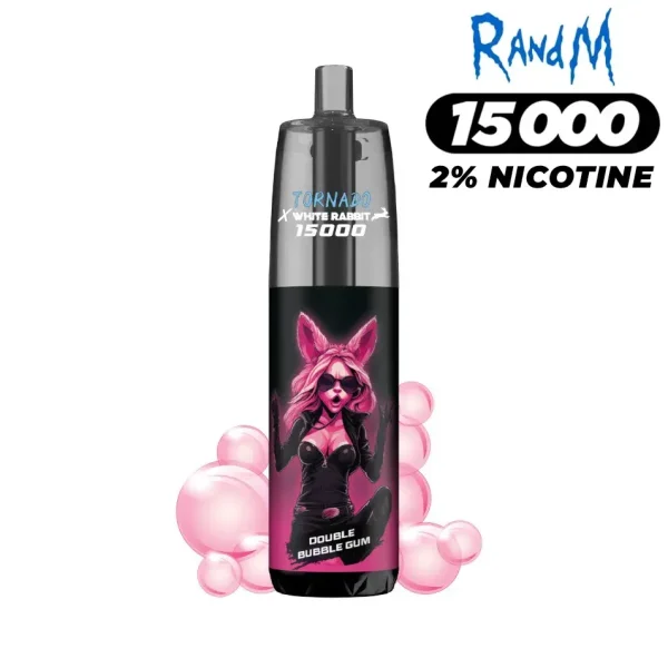 Puff Tornado White Rabbit 15000 Bubblegum - 2% de Nicotine