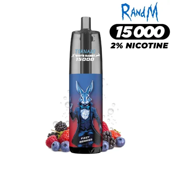 Puff Tornado White Rabbit 15000 Fizzy Berries - 2% de Nicotine