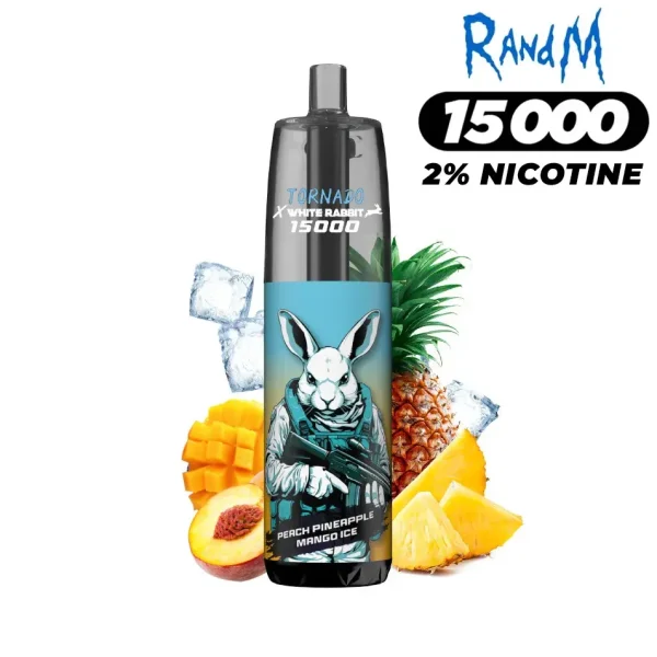 Puff Tornado White Rabbit 15000 Peach Mango Pineapple - 2% de Nicotine