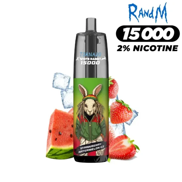 Puff Tornado White Rabbit 15000 strawberry watermelon - 2% de Nicotine