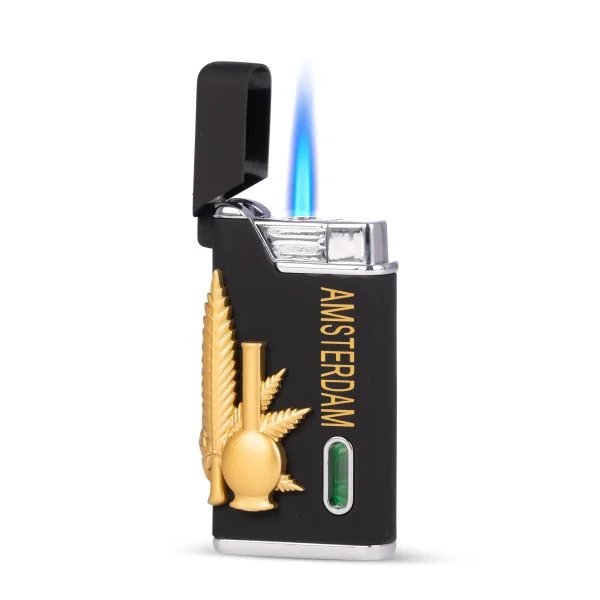 briquet chalumeau tempête flamme bleue puissante