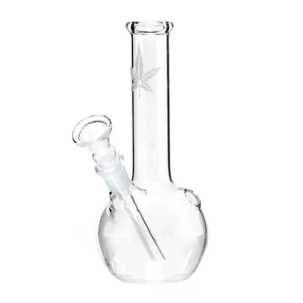 Bang en verre mini 16 cm Leaf Beaker