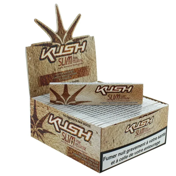 Boite de 50 carnets KUSH Slim Pure Cellulose