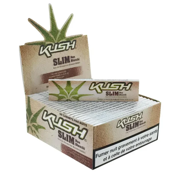 Boite de 50 carnets KUSH Slim Non blanchi