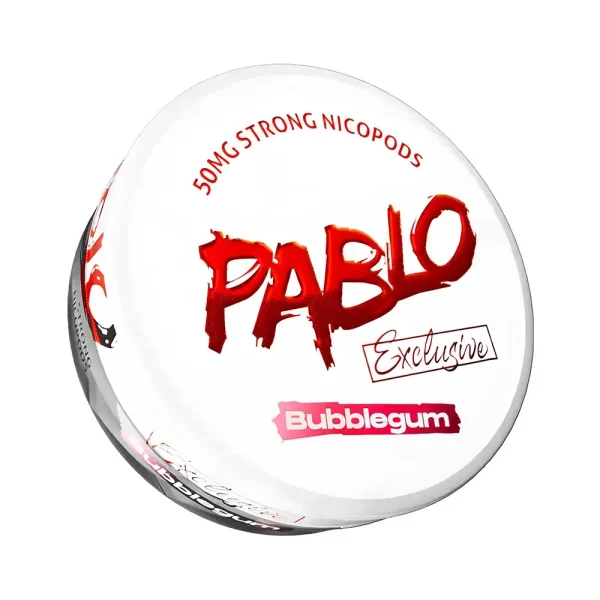 Nicopouches Pablo 50mg BubbleGum - Pablo Snus Bubblegum, dosage extra fort en nicotine.