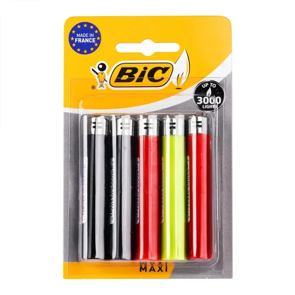 Briquet BIC Maxi par lot de 5 sous blister