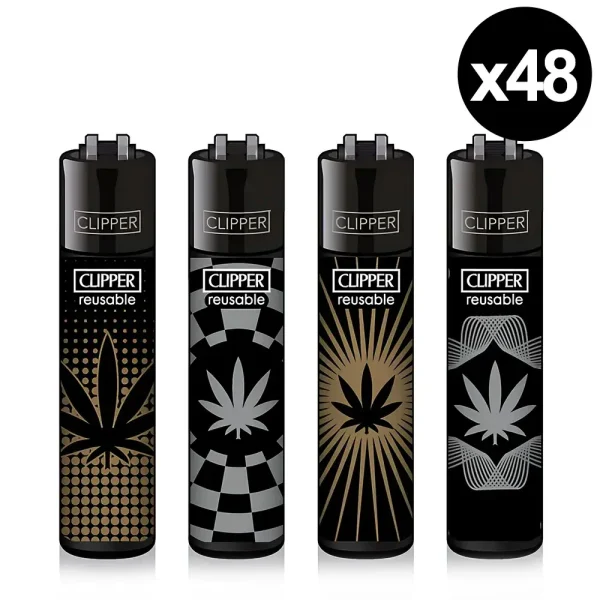 Clipper Maxi Gold and Silver - Briquets rechargeables x48