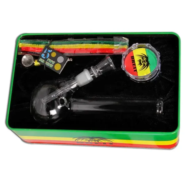 coffret fumeur bang, pipe, grinder