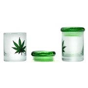 pot à tabac en verre - pot de conservation herbe, cannabis, cbd, épices. Couvercle hermétique étanche anti odeur.