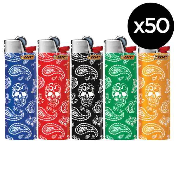 BIC Maxi - Boite de 50 briquets - Collection Bandana