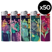 Briquets BIC Cyber Animals x50