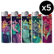 Lot de5 briquets BIC Maxi Cyber ANimals - Commandez dès maintenant et laissez-vous séduire par la qualité légendaire de BIC