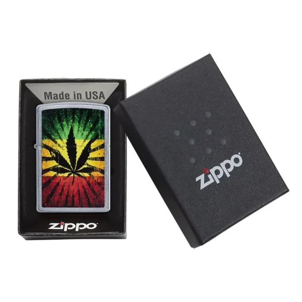 Zippo briquet essence officiel modèle Rastafari Leaf Zippo 60003901