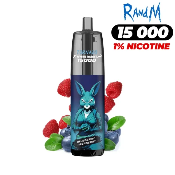 Puff 15k Tornado Blueberry Raspberry - 1% de nicotine - Version légale 2025