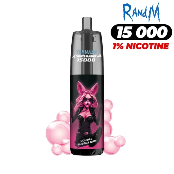 Puff 15k Tornado Bubble gum - 1% de nicotine - Version légale 2025