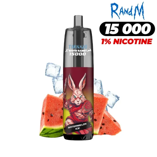 Puff 15k Tornado Watermelon ice - 1% de nicotine - Version légale 2025