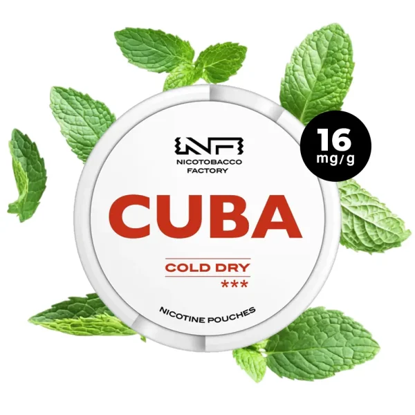 CUBA Snus White Line - Cold Dry -16mg de nicotine