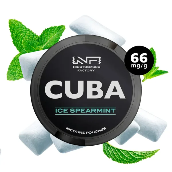 CUBA Black Line - Ice Spearmint - Sachets de nicotine 66mg