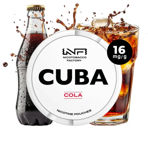 CUBA Nicopouches Cola - 16mg de nicotine.